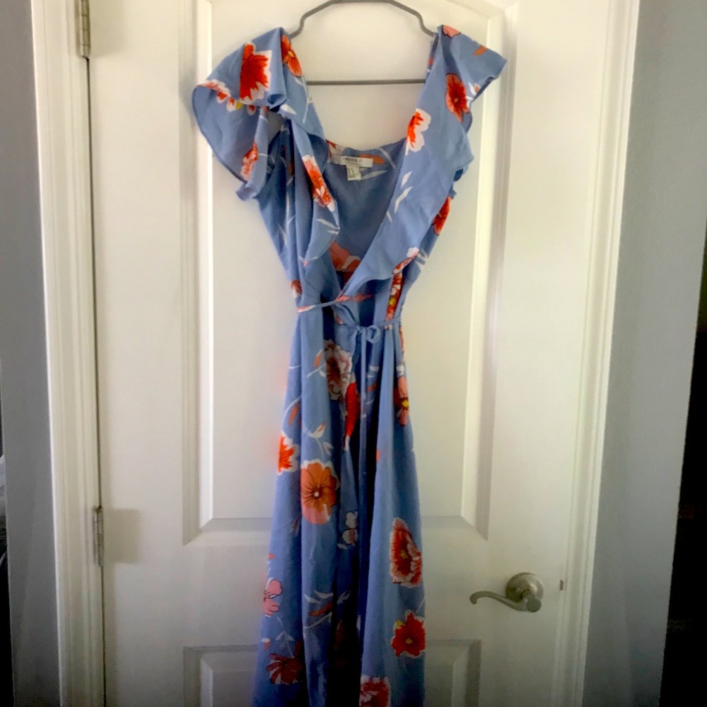 Cross body tie dress